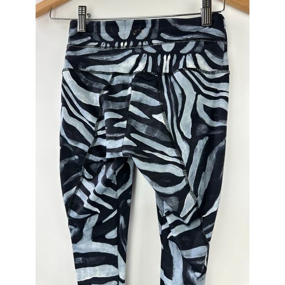 Varley Zebra Animal Print Leggings Workout Athletic Stretch Women's Size XS - Picture 6 of 8